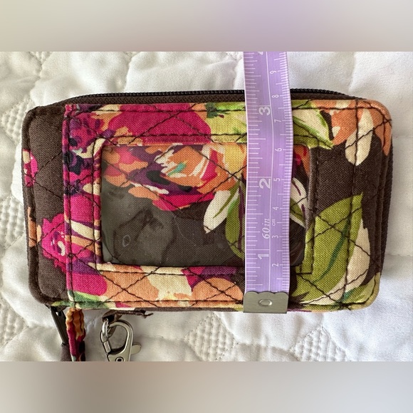 Vera Bradley wristlet wallet Brown Floral‎ - Picture 9 of 13